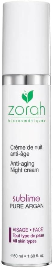 Zorah Sublime Night Cream 50ml with Pure Argan Oil, Enhanced Skin Hydration, Revitalizing & Brightening, Vegan, Cruelty-Free, Ideal for All Skin Types, Non-Greasy Formula - Premium Skincare at nayalc.com